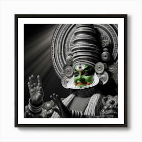 Kerala Dancer Kadhakali Art Print