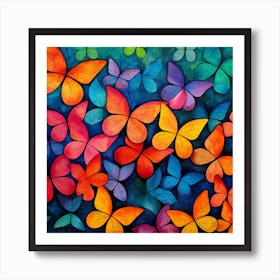 Colorful Butterflies 10 Art Print