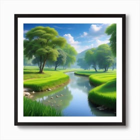 Asian Landscape 4 Art Print