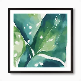 Green Leaves Art Print