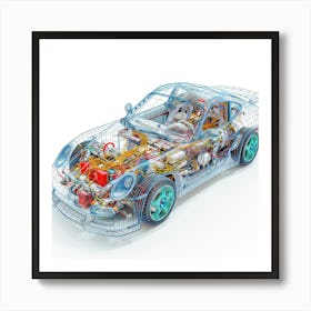 Wire Car 1 Art Print