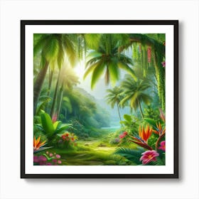 Tropical Jungle 3 Art Print