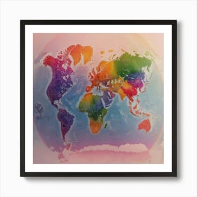 World Map 2 Art Print