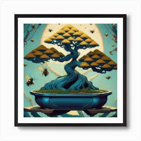 Bonsai Made By Bees Art Print