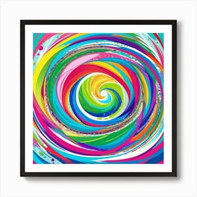 Abstract Swirl 1 Art Print