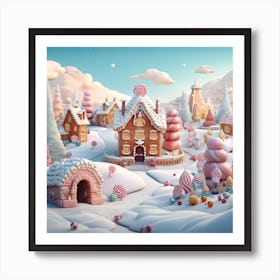 Christmas Village 5 Art Print