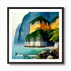 Chinese Landscape Painting Art Print