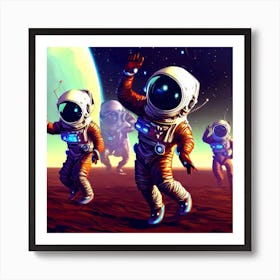 Space Aliens Art Print