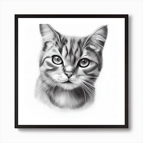 Portrait Of A Cat 3 Art Print