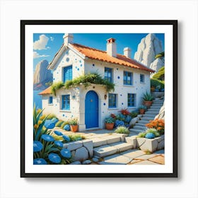 House On The Beach Art Print