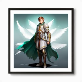 Angelic Knight Art Print