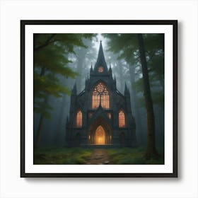 Castle In The Woods 9 Art Print