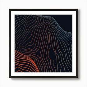 Abstract Line Pattern Art Print