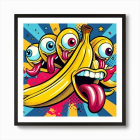 Banana Monsters Art Print