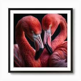 Flamingos 7 Art Print