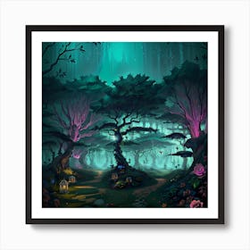 Dark Forest 1 Art Print