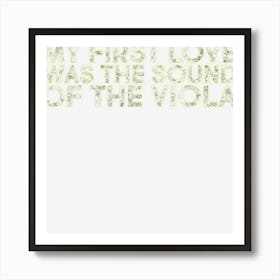 Viola Musical Instrument Funny Viola Music Players Viola Art Print