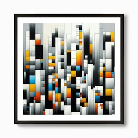 Abstract Cityscape Art Print