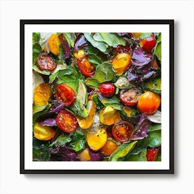 Tomato Salad Art Art Print