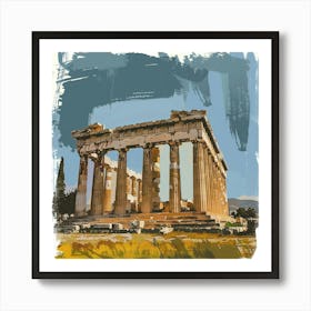 A Temple Of Olympian Zeus In Athens Expressive S 1720009638 4 Art Print