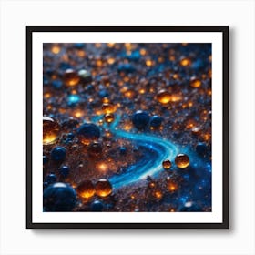 Water Bubbles Canvas Print Art Print