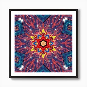 Psychedelic Mandala 49 Art Print