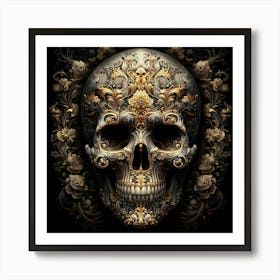 Ornate Skull 2 Art Print