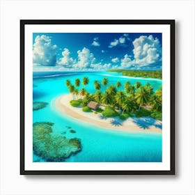 Tropical Island 1 Art Print