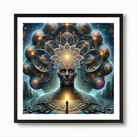 Cosmic Man Art Print