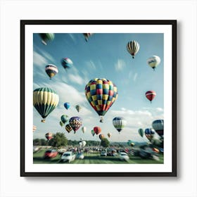 Hot Air Balloons Art Print