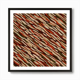 A Seamless Pattern Asymmetrical Zigzags And Jagged Lines, Herringbone Pattern, 147 Art Print