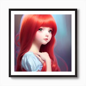 Red Haired Girl 1 Art Print