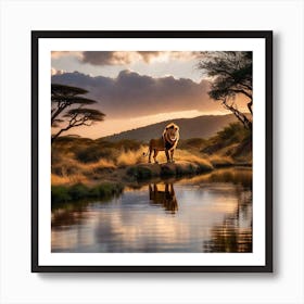 Lion King 20 Art Print