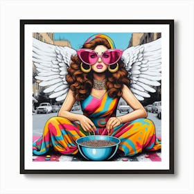 Girl in tehran3 Art Print