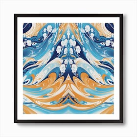 Japanese Inspired Art Flow 10 Art Print