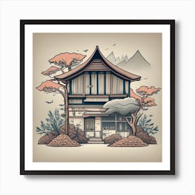 Japanese House 1 Art Print