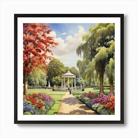 Kensington Gardens London Parks Garden 8 Painting Art Art Print