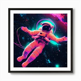 Spaceman In Space Art Print