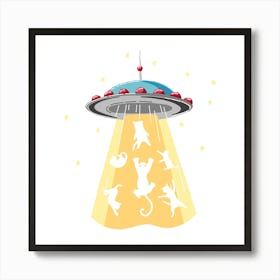 Alien Spaceship Art Print