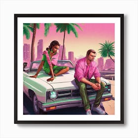 Grand Theft Auto 7 Art Print