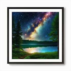 Starry Night Sky 20 Art Print