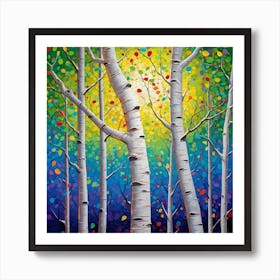 Vibrant Colors of Spring Whispering Woods Art Print