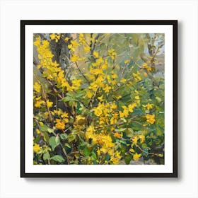 Forsythia 5 Art Print