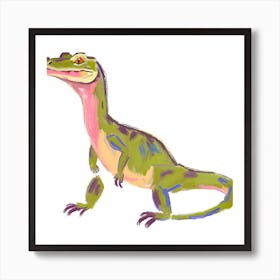 Komodo Dragon Lizard 07 Art Print