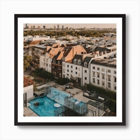 Rooftop Pool In Berlin Art Print