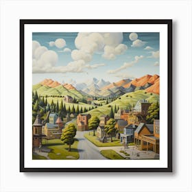 'The Town' Art Print