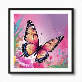 Butterfly Painting 137 Art Print