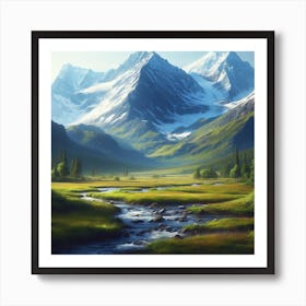 Mountain Landscape Art Print