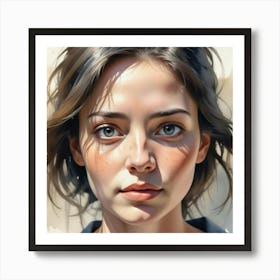 Portrait Of A Woman 26 Art Print