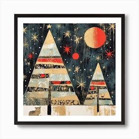 Christmas Trees 4 Art Print